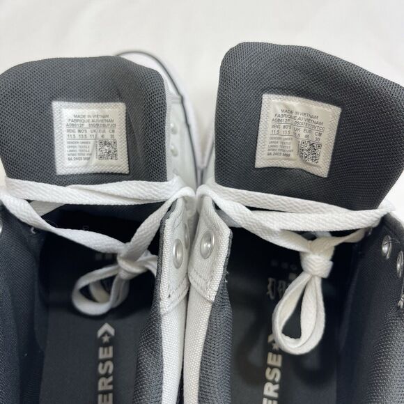 Converse All Star Men's 11.5 Gray White Black Malden Street Mid Top A08612F NWOB - Picture 10 of 10
